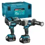 Makita 18V LXT Combo Kit DLX2544TJ (DDF492 Drill Driver & DTD153 Impact Driver) - 2x5.0Ah Batteries, Fast Charger, Makpac Case