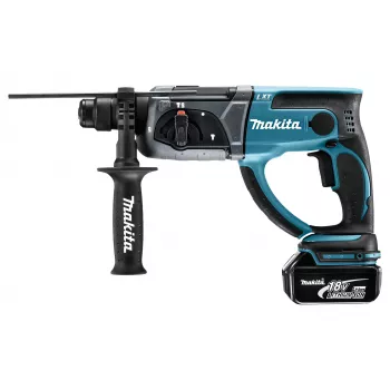 Makita DHR202RTJ 18V LXT Bezvadu Kombinētais Āmurs – SDS-Plus, 2x5.0Ah Komplekts ar Lādētāju un Makpac Maciņu