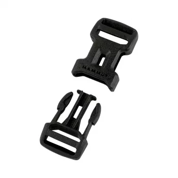 Mammut Dual Adjust Side Squeeze Buckle 25 mm Melns
