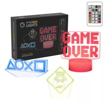 Manta SNL123RGB LED lampa gaismas dekorācija Game 3 RGB 3D