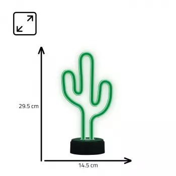 Manta SNL82GN LED nakts gaisma kaktusa dekoratīvā lampa zaļa