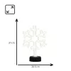 Manta SNL84WH LED Sniegpārsliņu Dekoratīvā Lampa, Auksti Baltā, Ar Baterijām, Piekarināma, Plastmasa, Balta, 200 mm