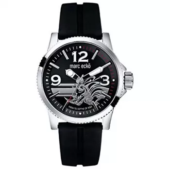 MARC ECKO E08503G1 Vīriešu Pulkstenis ar Nerūsējošā Tērauda Rokassprādzi, Kvarca, 43mm, Melns Ciparnīca