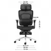 MARK ADLER Visioner 8.3 Black N biroja krēsls