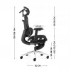MARK ADLER Visioner 8.3 Black N biroja krēsls
