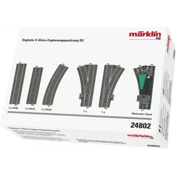 Märklin 24802 H0 C-Gleis izliekts sliežu posms R2 15° (1 gab.)