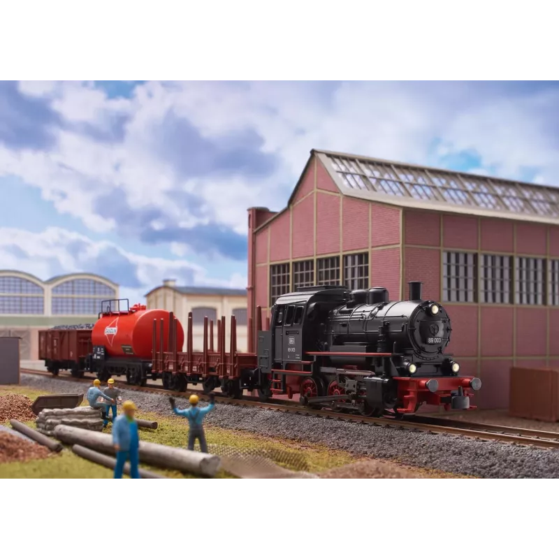 Märklin 29890 Digitālais startera komplekts ar BR 89.0 tvaika lokomotīvi, C-Track, Mobile Station, H0 mērogs (1:87), III laikmets