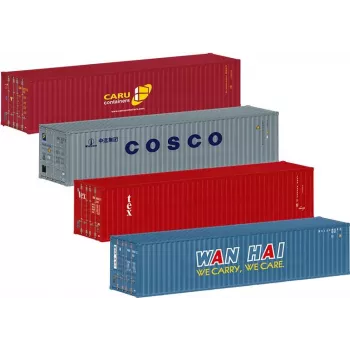 Märklin 76552 H0 mēroga 20 pēdu konteineru komplekts, 2 gabali, plastmasa, modeļu dzelzceļa kravas vagoniem