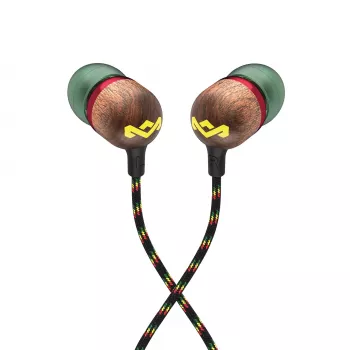 Marley Smile Jamaica Vadu Austiņas ar Mikrofonu un USB-C, 9mm Draiveri – Rasta (EM-JE042-RA)