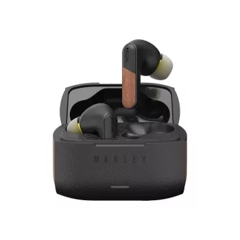 Marley Trenchtown Signature Black bezvadu austiņas ar ANC, Bluetooth 5.2, iebūvētu mikrofonu, 30h bateriju, IPX5