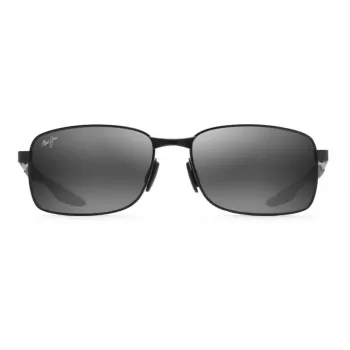 MAUI JIM 797-2M Unisex Cat Eye Saulesbrilles Matēti Melna Neitrāli Pelēka 57mm