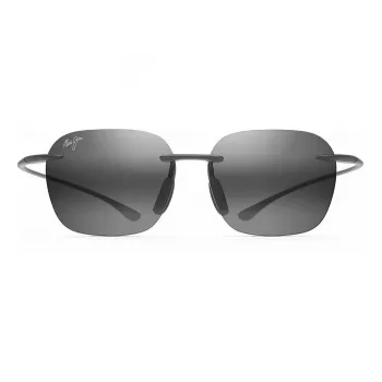 MAUI JIM Huelo Saulesbrilles 446-11M Unisex 55/18/145 mm Matēti Pelēks Zilā Havaja Polarizētas