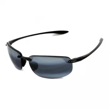 MAUI JIM Unisex Brillen 407-02 Mauna Kea Gloss Black Neutral Grey Polarized 64mm