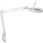 MAUL LED palielināmā lampa Viso ar skavas pamatni, balta