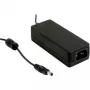MEAN WELL GSM40A07-P1J medicīnas klases 40W AC/DC barošanas bloks ar 7,5V DC izeju un 2,1x5,5mm barrel savienotāju
