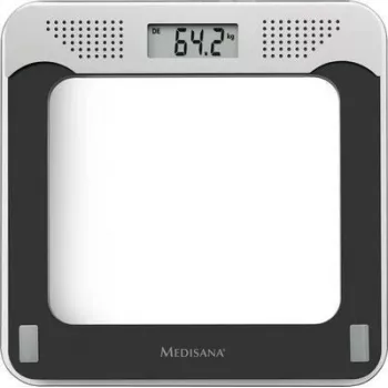 Medisana PS 425 digitālie personīgie svari 180 kg melni pelēki stikla 40448
