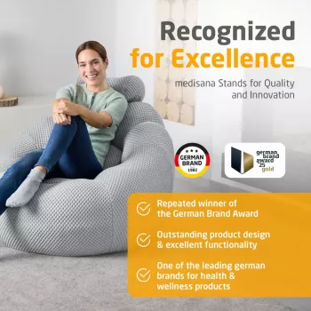 Medisana RS100 Bubble Sofa ar masāžu, pelēka