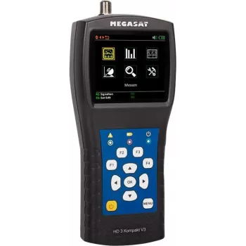 Megasat Satmeter HD 3 Compact V3 - digitālais satelīta mērītājs ar spektra analizatoru 2600021