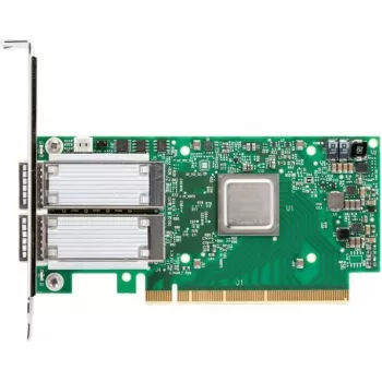 Mellanox NVIDIA ConnectX-5 EN MCX516A-CDAT tīkla adapteris – 100GbE divu portu QSFP28 PCIe 4.0 x16 pilna augstuma kronšteins melns