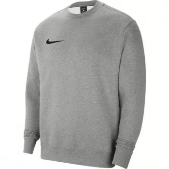 Vīriešu Nike Park 20 flīsa sporta krekls tumši pelēkā heather krāsā ar baltu Swoosh logotipu CW6902 063