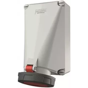 MENNEKES 143 CEE sienas kontaktligzda 125A 5 polu 400V 6h IP67 sarkana