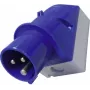 MENNEKES CEE-CARA sienas kontaktligzdas spraudnis 16 A 3-poliem 230 V 6h IP44 zils
