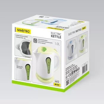 MEO Elektriskā tējkanna 1L 1000W MR-028-GREEN MAESTRO