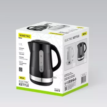 MEO Maestro elektriskā tējkanna 1.7 L MR-035-BLACK, melna