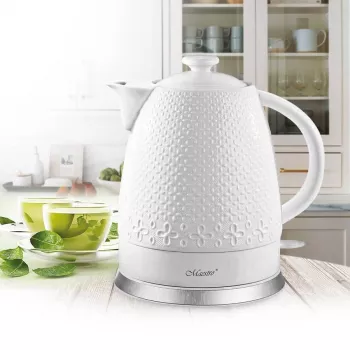 MEO MR-073 MAESTRO Keramikas elektriskā tējkanna 1.5L 1500W Balta