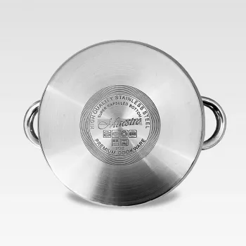 MEO Nerūsējošā tērauda tvaikoņa komplekts 4L, 22 cm, 3 līmeņi, indukcijai, sudraba MR-2900-22