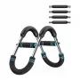 MERACH MR-2500B1 Smart Chest Trainer ar hidraulisko pretestību, Bluetooth 5.0, lietotnes savienojumu, Melns/Pelēks