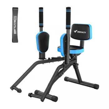 MERACH MR-2519BL1 gūžu atvilkšanas trenažieris ar 2 pretestības lentēm, līdz 150 kg