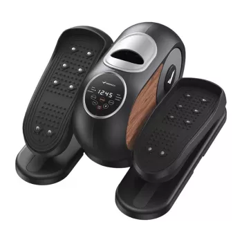 MERACH MR-E32B1 Mini elipsveida trenažieris, magnētiskā pretestība, 8 līmeņi, LCD displejs, zem galda, melns