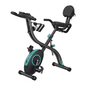 MERACH MR-S15B2 X-BIKE Magnētiskais vertikālais velotrenažieris ar Bluetooth, 8 pretestības līmeņiem, salokāms