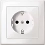 Merten MEG2300-1519 Schuko kontaktligzda CEE 7/3, ierakstāma, 16 A, 250 V, polāri balta