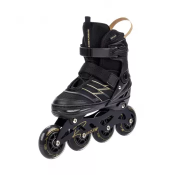 Meteor Buzzy Black-Gold regulējamās skrituļslidas 34-38