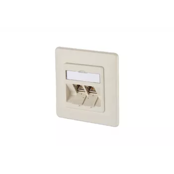 METZ CONNECT BTR E-DAT modul 8/8(8) UP CAT 6 tīkla datu kontaktligzda, 2 x RJ45, pērļu balta RAL 1013 1309121001-E