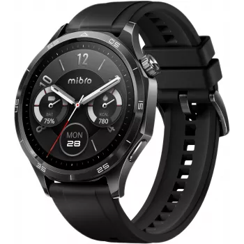 Mibro Watch GT viedpulkstenis, melns, 1.72 collu TFT displejs, 2 siksnas komplektā
