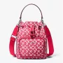 Michael Kors Jet Set Charm Small Camera Crossbody Bag Dark Berry Saffiano Leather