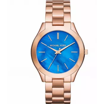 Michael Kors Bradshaw Sieviešu Hronogrāfa Pulkstenis MK3494 42mm Roza Zelts Nerūsējošais Tērauds