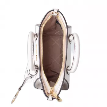 MICHAEL KORS Jet Set Charm Sieviešu Crossbody soma Signature Logo rakstā, ovāla forma, 18x15x7 cm