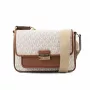 Michael Kors Jet Set Crossbody Bag Vanilla Signature Logo-Print Coated Canvas 35R5G2BM8BVAN