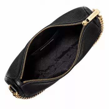 Michael Kors Jet Set Travel Crossbody Bag 35F4G1QC6LBLA Black Saffiano Leather