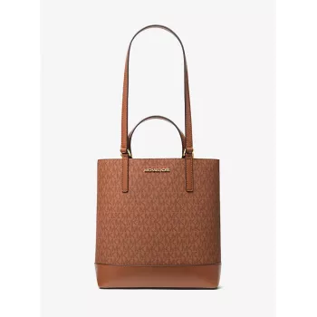 Michael Kors Jet Set Travel Crossbody Bag Luggage Brown Saffiano Leather 35S4GX9T1BLUG