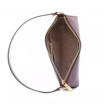 Michael Kors Jet Set Travel Crossbody Bag Oxblood Saffiano Leather 26x14x7 cm