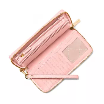 Michael Kors Jet Set Travel Powder Blush Saffiano ādas plaukstas somiņa