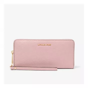 Michael Kors Jet Set Travel Powder Blush Saffiano ādas plaukstas somiņa