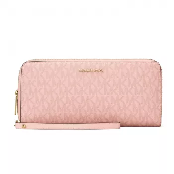 MICHAEL KORS Jet Set Travel Powder Blush Saffiano Ādas aproču maks 35R4GTVT3VPOW