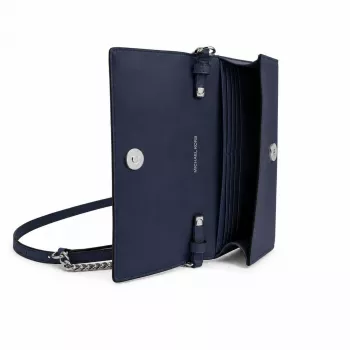 MICHAEL KORS Jet Set Travel Saffiano ādas crossbody soma tumši zila