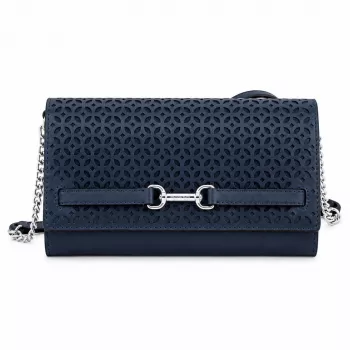 MICHAEL KORS Jet Set Travel Saffiano ādas crossbody soma tumši zila